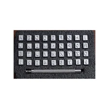 Leather craft Allow Alphabet Stamp Punch Tool with handle Letters numbers set