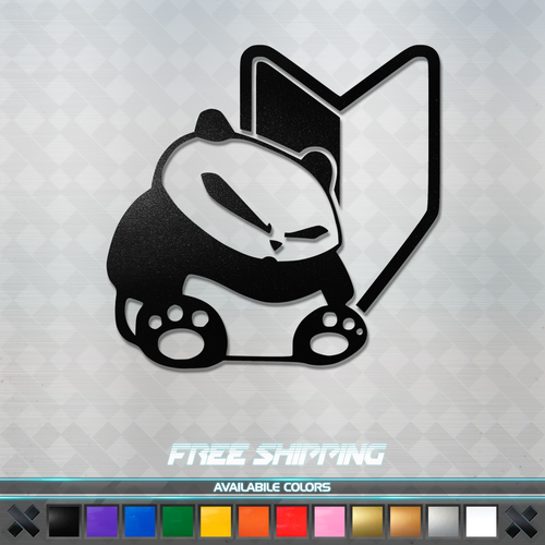 JDM Panda Vinyl Decal Sticker Car Window Truck Racing Drifting Funny