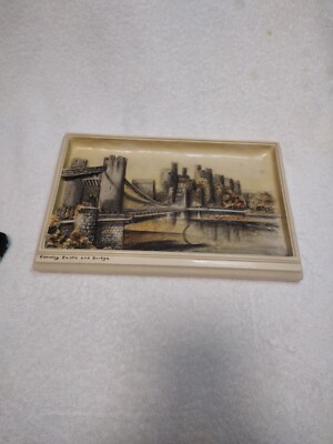 ivorex plaques Author Osborne Castle 12x8 Made In England Conway Castle Bridge 