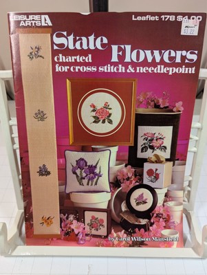 Leisure Arts State Flowers Leaflet 178 Cross Stitch Pattern