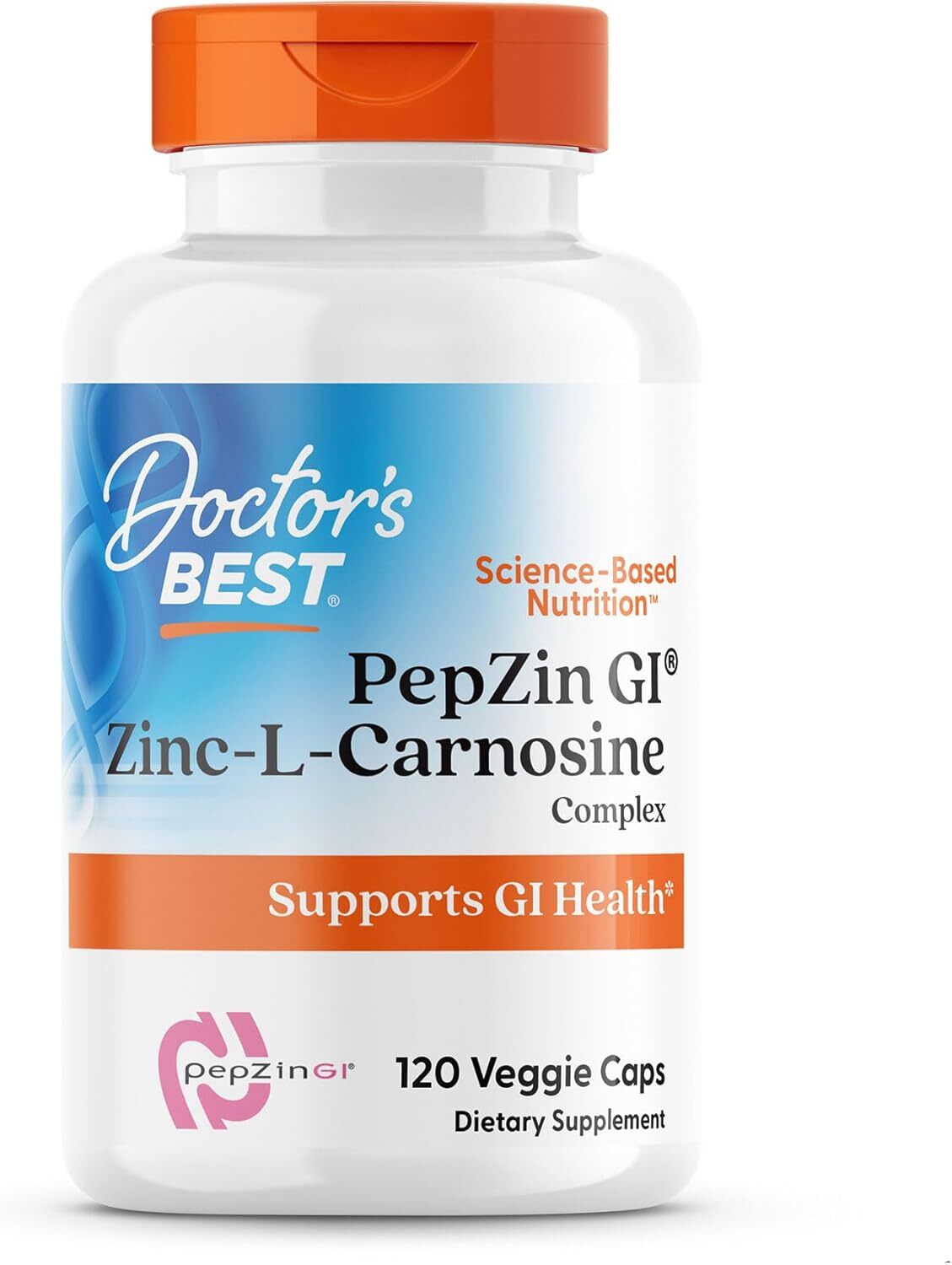 Doctor's Best PepZin GI, Zinc-L-Carnosine Complex, 1 Count (Pack of 120 ...