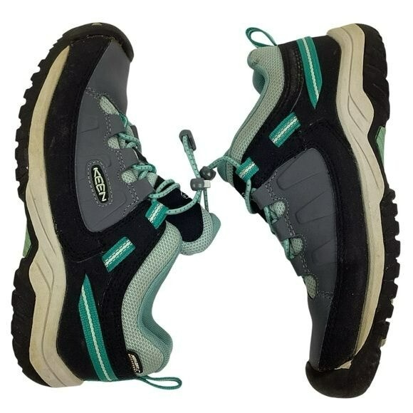 Scarpa da trekking bassa impermeabile in pelle grigia KEEN bambini Targhell bambini 3