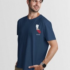 California UnisexTshirt-State Flag With Motto Printed
