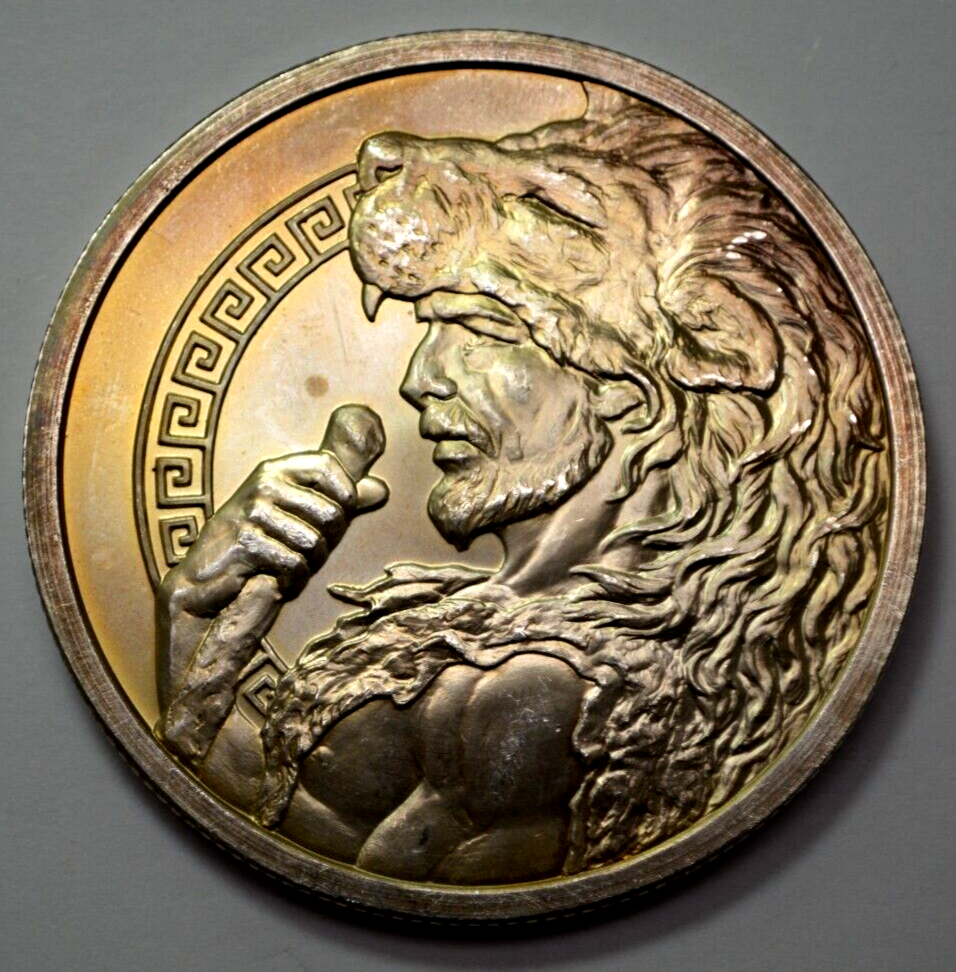 5 OZ 999 SILVER ROUND CMXCIX 12 LABORS OF HERCULES Lim.Mintage