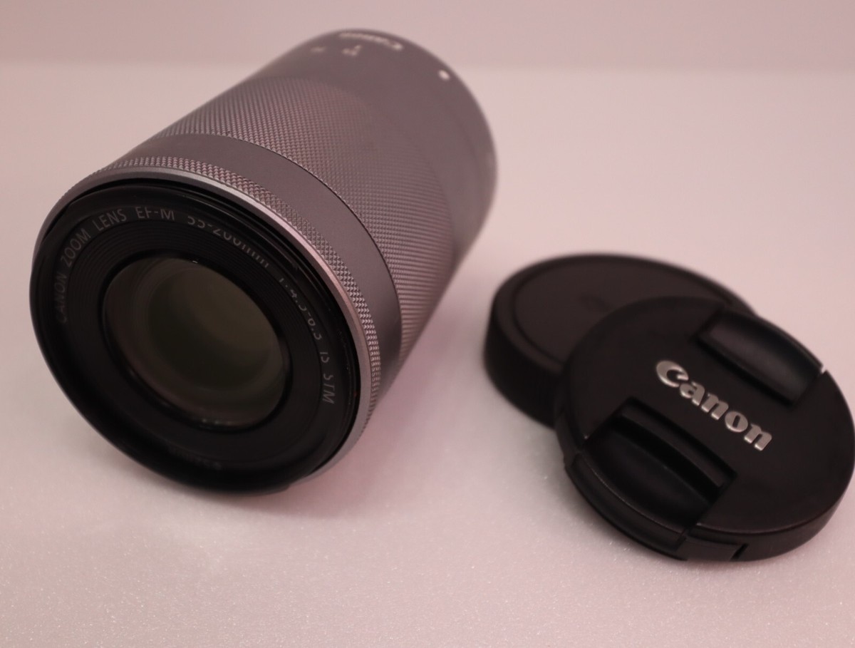 EXCELLENT+++++] Canon EF-M 55-200mm f/4.5-6.3 IS STM Silver Zoom  