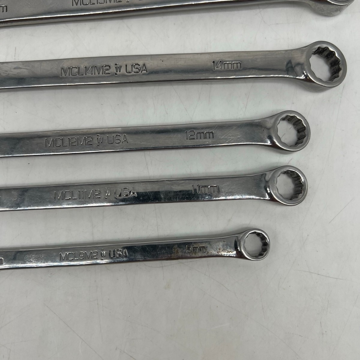 【中古】マトコツールズ MATOCOTOOLS MCL10M2～MCL19M2 コンビレンチ 5点セット 〇マトコツールズ MATOCOTOOLS MCL10M2～MCL19M2 コンビレンチ 5点
