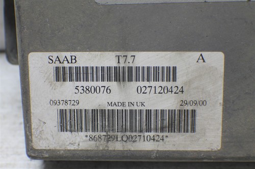2003 Saab 9-5 Engine Control Unit ECU 09378729 Module 304 14C4 - Picture 3 of 6