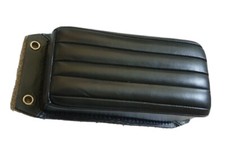Selle Arrière De Moto Chopper Bates Tuck And Roll En Cuir Véritable Noir