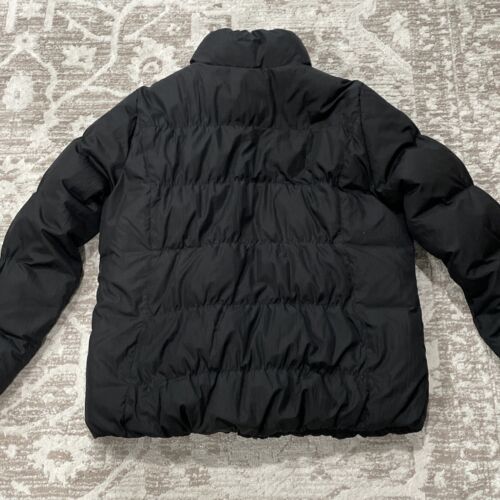 Eddie Bauer Puffer Jacket Women's XL Premium Goose Down Black Fleece Lined - Picture 14 of 15