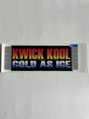 Kiloz R Kool Sticker Original Vintage NOS Large Kwick Kool Cold as Ice Sticker ~4x11” (4F+d ...