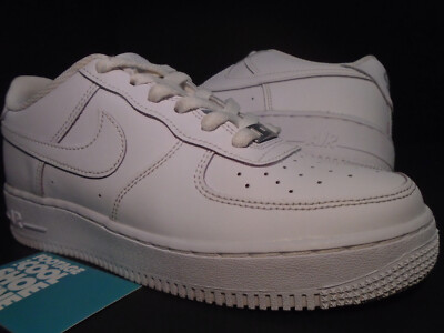 2021 NIKE AIR FORCE 1 LE LOW GS TRIPLE WHITE DH2920-111 7Y 7