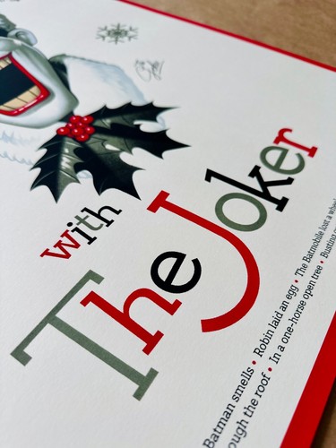 CHRISTMAS WITH THE JOKER Batman MONDO Art Print Poster Phantom City Creative PCC - Picture 2 of 3