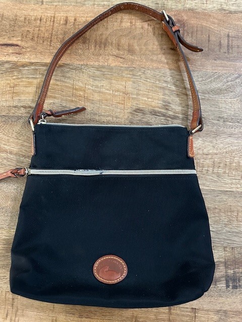 Dooney & Bourke Black Nylon Crossbody Bag Handbag Shoulder  display picture 1