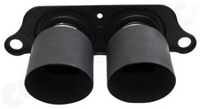 CARGRAPHIC Sport-Endrohre 100mm Leichtbau Matt-Schwarz für 997 GT3 / RS Auspuff