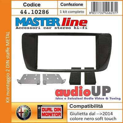 Mascherina Radio - Alfa Romeo Giulietta - 2DIN - Colore: Rosso Lucido - Mascherine Per Radio - Paser SRL - 10