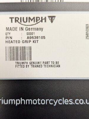 ゴ*ー様 TRIUMPH ヒーテッド グリップ キット A9638105 HEATED GRIP KIT (A9638105) - Pure-Triumph