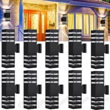 Modern LED Up Down Wall Light Sconce Dual Head Lamp Fixtures Outdoor Waterproof