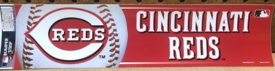 Cincinnati Reds Bumper Sticker NOS 3 x 12 Inches Wincraft
