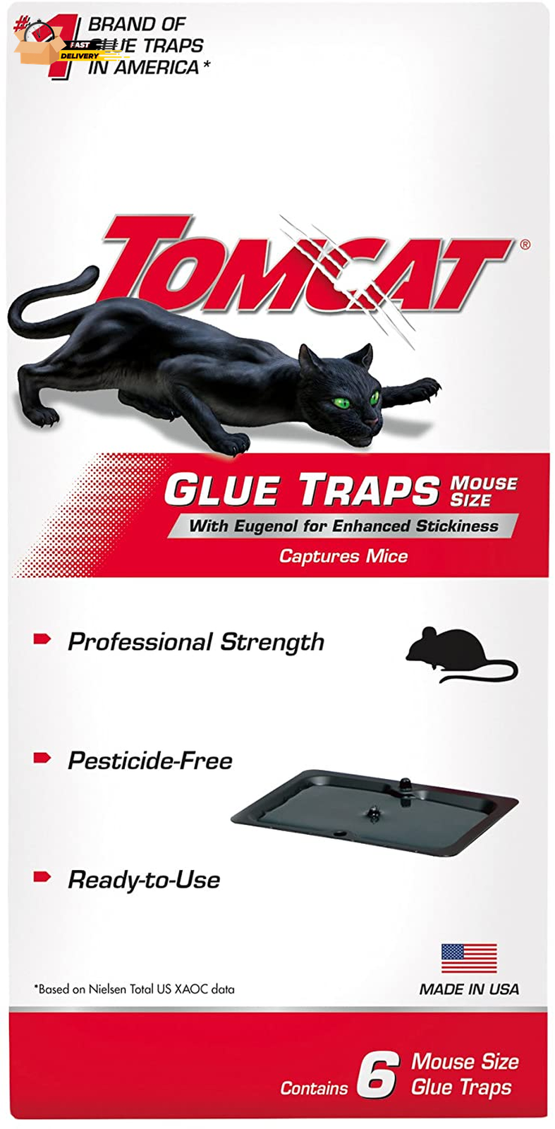 Glue Traps Mouse Size with Eugenol for Enhanced Stickiness for Mice, Cockroaches