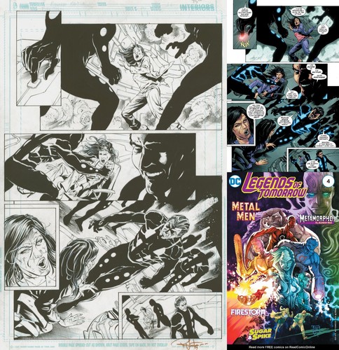 Gerry Conway Firestorm Legends of Tomorrow #4 Pg 11 Original Art Eduardo Pansica