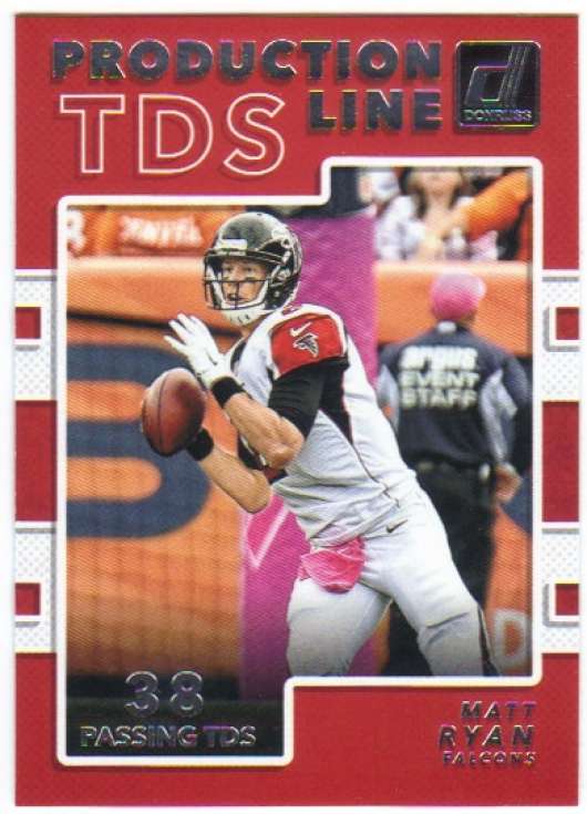 2017 Panini Donruss Football Production Line Touchdowns #2 Matt Ryan Falcons