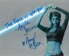 AMY ALLEN signed Autogramm 20x25cm STAR WARS in Person autograph AAYLA SECURA