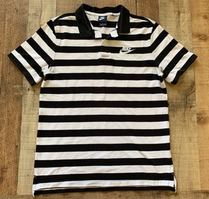 striped nike polo