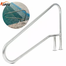 KUAFU Stair Rail In-Ground Swimming Pool Stainless Steel Ladder Step Handrail