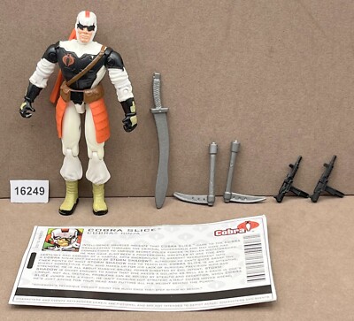 G.I. Joe 2005 COBRA SLICE (V6) Cobra Ninja with File Card 3.75'' Figure