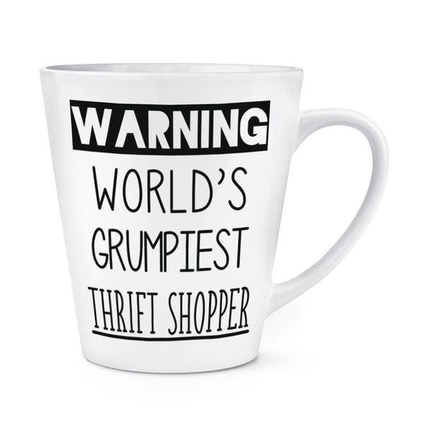 Warnung World's Grumpiest Grasnelke Shopper 341Ml Latte Becher Tasse Lustig Mum-image