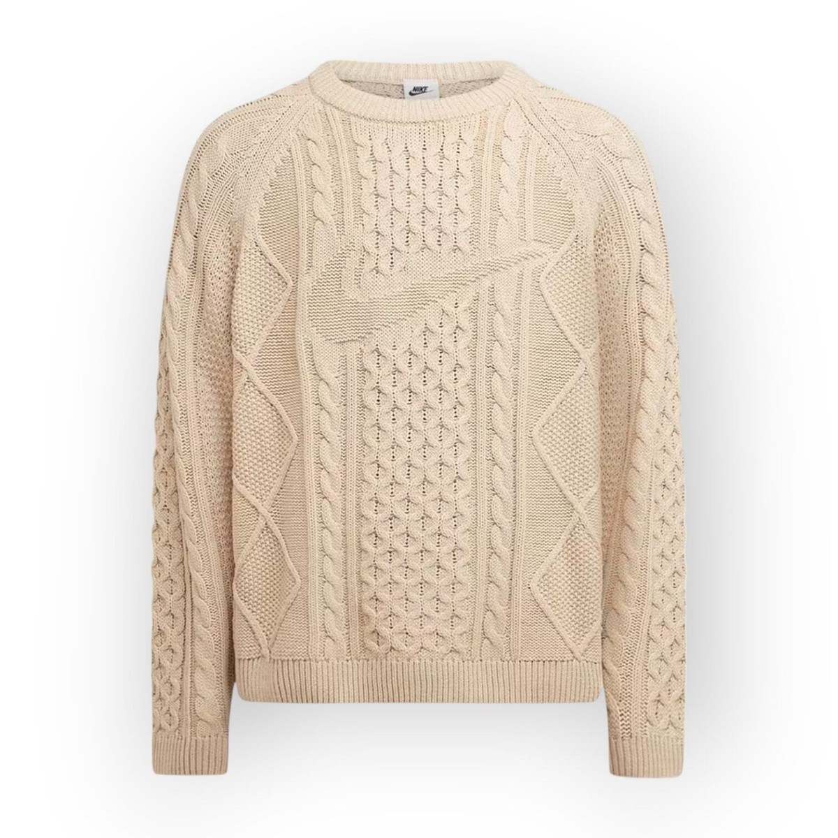 XXL Nike Life Cable Knit Sweater Rattan Sportswear NEW