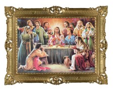 Quadro su Tela Stupendo Antico Foglio Quadro 90x70cm Apostolo Ultima Cena