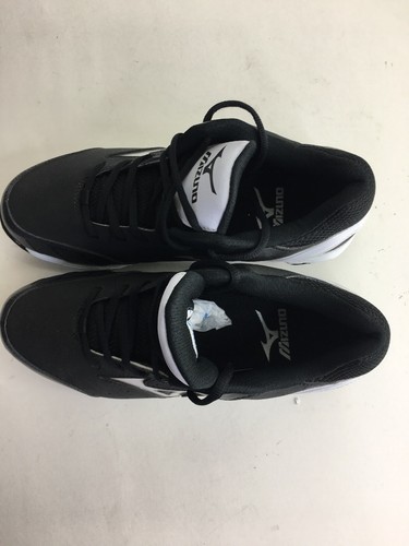 NIB Mizuno 9 Spike Vintage Switch 320429 Baseball Cleats Mens 8 M Black/White - Picture 6 of 9