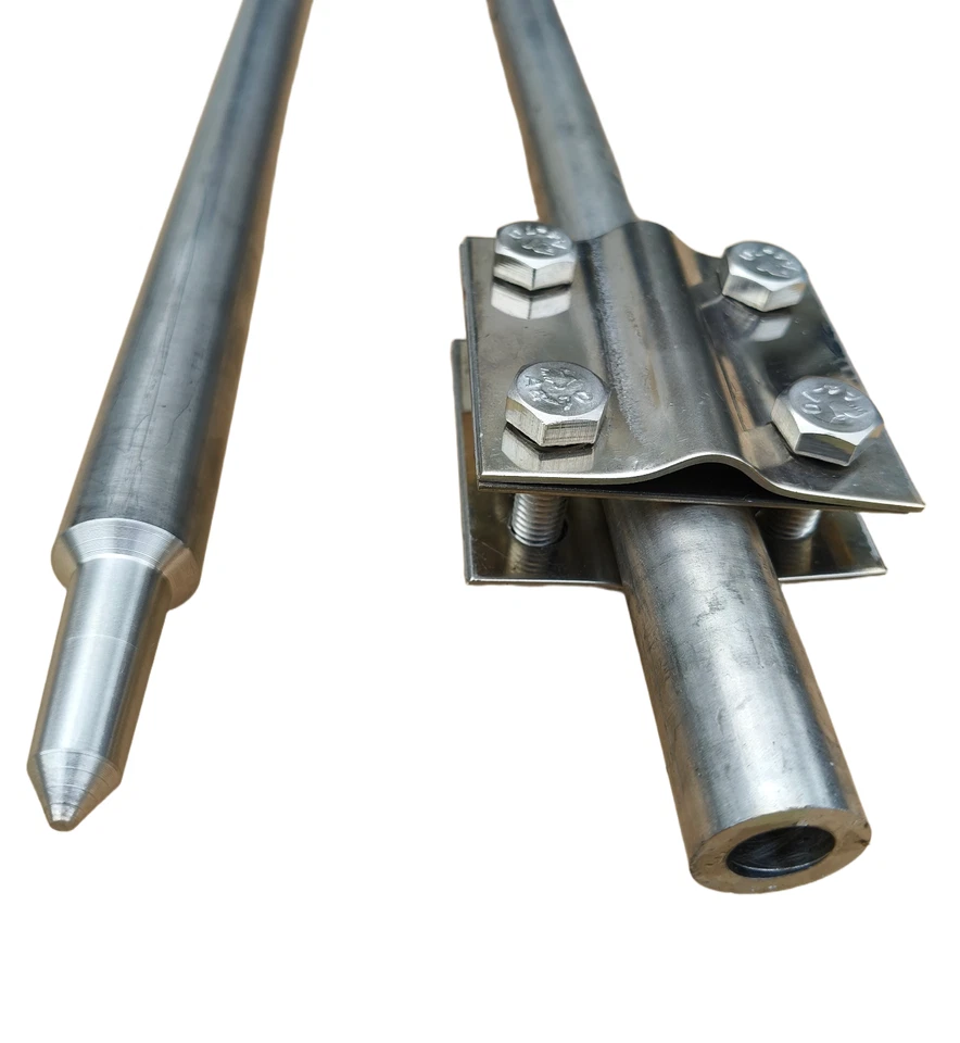 Tiefenerder Erder Erdung SET Ø20mm 3000mm 3m 2x1500mm V2A Edelstahl - Bild 3 von 4