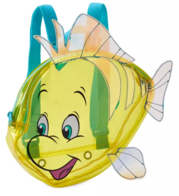 Disney backpack little mermaid flounder fish Yellow and Blue Fish Backpack Disney Loungefly Mini Backpack - Disney Princess Scene - The  main image 3
