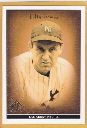 2002 SP Legendary Cuts Lefty Gomez #44 card
