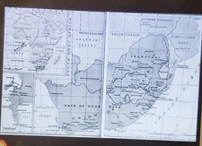 Map of Union of South Africa, Vintage Magic Lantern Glass Slide
