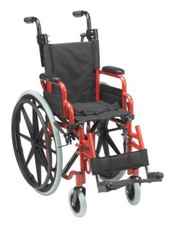 Drive Medical Wallaby Pediatric 12" Wheelchair Red NEW