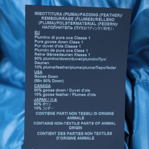 Herno NWT Nylon Reversible Down Jacket Size 56 US 2XL In Solid Blue & Green - Picture 9 of 15