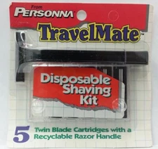 Personna TravelMate Razor, Disposable Kit (Holds All Trac II Blades).