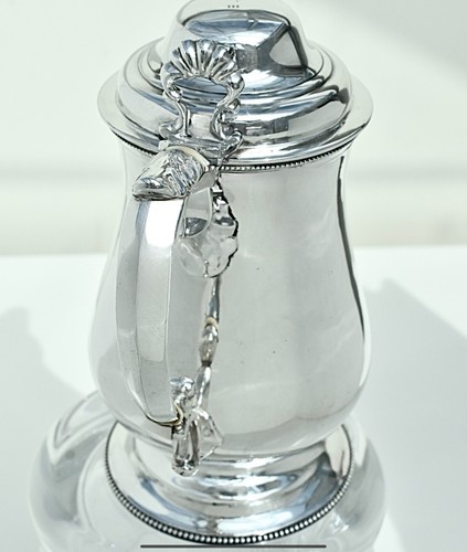 Superb Sterling Silver & Gilt Lidded Quart Tankard, D&C Houle London, 1866: 670g - Picture 10 of 22