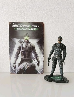Sam Fisher Figur   Splinter Cell Blacklist + Metallschild