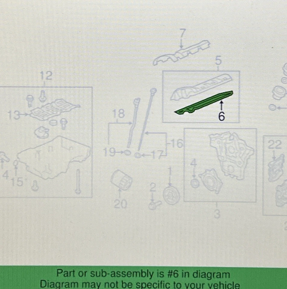 Junta de cubierta de válvula de motor GM 12664357 OEM NUEVA Chevy Cadillac Buick 3.6 2013-2024 Foto 4 de 4