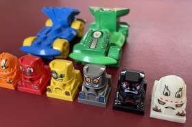 Lego Crash It Racers Xalax 2001 Lot With Ghost 4578 Glow In The Dark RARE OOP