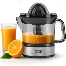 Electric Citrus juicer - 2 cones & BPA-free I High yield Large Volume I 24oz