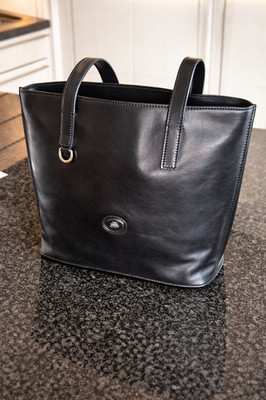 The Bridge Leder-Shopper schwarz   hochwertig & zeitlos