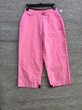 Nike Capri Pants Girls Size XL 16 Pink Athletic Golf Cropped Mid Rise