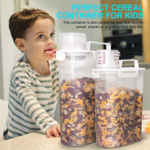 Rice Airtight Dry Food Storage Containers 2 Pack, BPA Free Plastic Storage Bi... - Picture 5 of 7