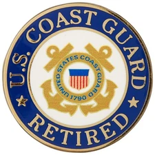 US Coast Guard Retired Hat or Lapel Pin