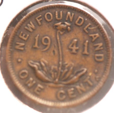 Terre-Neuve, 1941-c, petit cent, KM18, EF, petite fouille, N°, 8-21